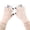 Beige, variant on HNMKIU Cute Panda Winter Knitted Touchscreen Riding Five Finger Thermal Mittens Windproof Cold Weather Beige - One Size