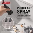 thumbnail image 3 of Delta Finnridge Matte Black Kitchen Faucet with Pull Down Sprayer, High Pressure ProClean Spray Modern Single Hole Kitchen Sink Faucet, Matte Black, 3 of 8