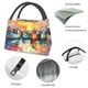 thumbnail image 4 of Fotbe Colorful Fishing Boats Bolsa Térmica Portátil con Estampado, Bolsa de Entrega de Alimentos Aislada, Bolsa Reutilizable de Gran Capacidad para Comidas y Supermercado, 4 of 6