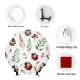 thumbnail image 4 of Honeii Watercolor Ladybug Print Elegant Bone China Decorative Plate, Porcelain Plate,Art Crafts,Ceramic Ornaments for Home Office Wall Decor-6in, 4 of 5