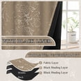 thumbnail image 2 of Brown Blackout Window Curtains for Living Room,Thermal Insulated Curtains,52x84 Inch,Set of 2, 2 of 6
