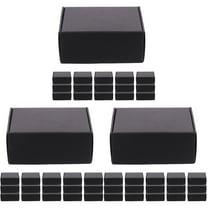 3 Pieces Boxes Black Mailing Carton Packaging Cardboard for Business
