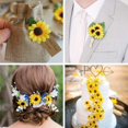 thumbnail image 7 of MINKUROW 200pcs Artificial Yellow Sunflower Heads 1.8 Inches Silk Fabric Fake Sunflower Heads for Wedding Decoration Bridal Bouquet DIY Handicrafts, 7 of 7