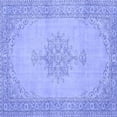 thumbnail image 1 of Ahgly Company Machine Washable Indoor Square Persian Blue Traditional Area Rugs, 3' Square, 1 of 4