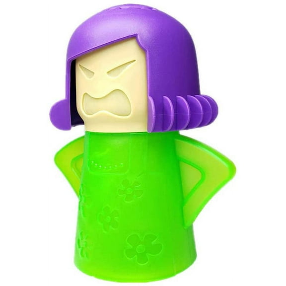 Angry Mama Microwave Oven Steam Cleaner, Angry Mom Microwave Cleaner, Just Add Vinegar and Water, Cut Cleaning Time by Half (Green)
