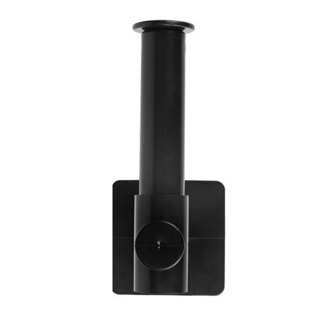 Toilet Paper Holder L Shape Plastic Tissue Rack Wall Mounted Bathroom Kitchen Storage Shelf Black