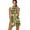 BZA176, variant on Olive green abstract art print Sports Dresses Women Tennis Dress with Separate Shorts One-Piece Slim Fit Golf Dress