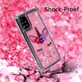 thumbnail image 5 of Case for Samsung Galaxy A51, Galaxy A51 Case Cute Pink Glitter Luxury Sparkle Liquid for Girls Women Quicksand Clear Soft TPU Protective Phone Case for Samsung Galaxy A51 Wink Unicorn, 5 of 11