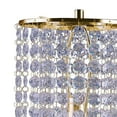 thumbnail image 2 of Metal Stalk Design Table Lamp with Hanging Crystals Shade, Gold- Saltoro Sherpi, 2 of 5