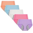 thumbnail image 1 of Hbhpov Women's Protective Cotton Menstrual Period Panties Leakproof Briefs 5 Count, Size XS-XL, 1 of 6