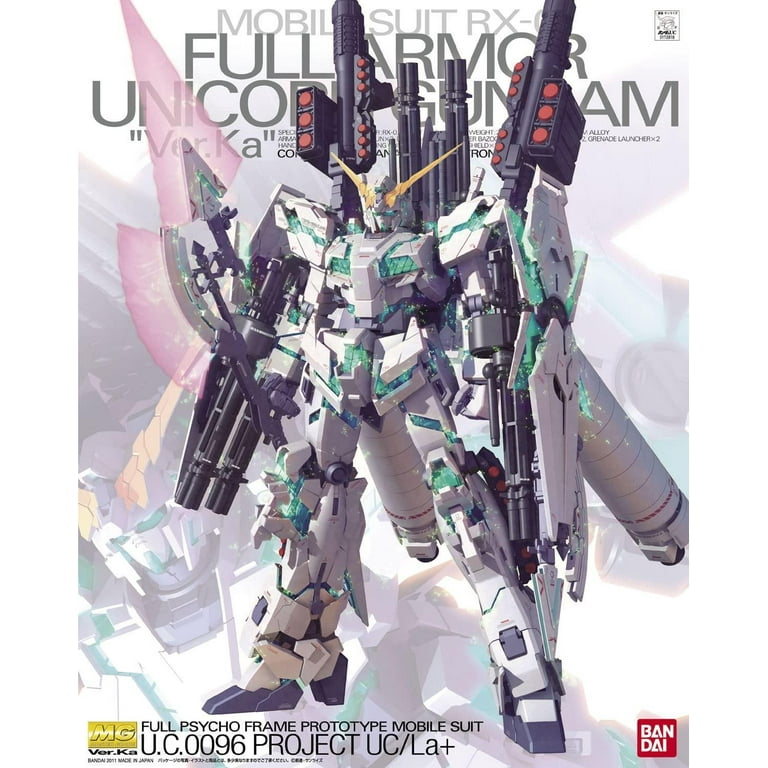 Amazon.com: Mobile Suit Gundam UC MG 1/100 Full Armor