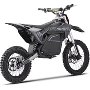 دراجة نارية كهربائية MotoTec 72v 5000w Pro باللون الرمادي الليثيوم