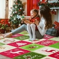 thumbnail image 4 of Haperlare Christmas Area Rug 4 x 6 FT Merry Christmas Bedroom Rug for Xmas Holiday Decoration Non-Slip Festive Colorful Washable Rug, 4 of 5