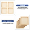 thumbnail image 3 of 4Pcs Unfinished Wood Serving Tray Professional Wood Trays for Block Puzzle, 3 of 9