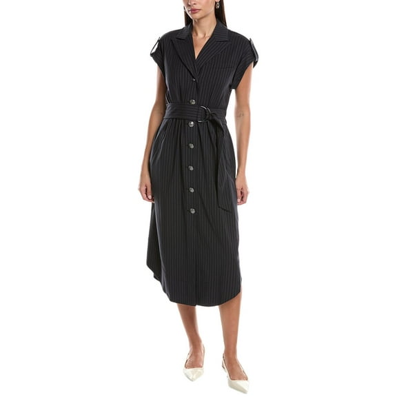 Ramy Brook womens  Haylie Shirtdress, l, Black
