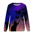 thumbnail image 4 of Pntutb Suéter De Cuello Redondo De Manga Larga Con Estampado De Gato Suelto Casual De Otoño E Invierno Para Mujer Pntutb Pntutb-5834, 4 of 4