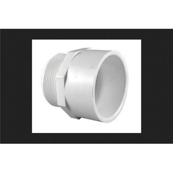 2.5 in. PVC Pipe Adapter Schedule 40 - White