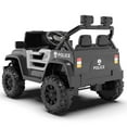 thumbnail image 6 of NIGSQJB 12V Kids Ride On Car w/ Parent Remote Control, Electric Police Car w/ Dual Drive,Bluetooth,MP3 Music,Headlights,4 Wheel Suspension,Slow Start, 3.11MPH UTV Toy,Gift for Kids Aged 2-4,Black W, 6 of 16