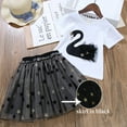 thumbnail image 2 of Ensemble de Vêtements pour Enfants à Col Licou, Robe Longue à Manches Courtes + Robe Courte Américaine, Vêtements pour Enfants à Manches Courtes, Vêtements pour Enfants, 2 of 5