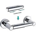 thumbnail image 5 of Stainless Steel Toilet Paper Holder Wall Mounted - Spring Loaded Flexible Bathroom Tissue Roll Stand with Rustproof Design, 5 of 5