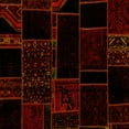 thumbnail image 1 of Ahgly Company Indoor Square Patchwork Yellow Transitional Area Rugs, 3' Square, 1 of 4