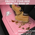 thumbnail image 3 of Heavy Rubber Car Floor Mats, Deep Waterproof Car Mats All Weather, Universal Trim-to Fit Automotive Floor Mats for Car SUV Truck Van, Durable Cute Floor Liners for Women Girly, 3 of 5