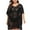 Black, variant on Women's Swimsuit Plus Size Coverups Bikini Beach Swimwear Cover Up Hollow Out Knit Solid Bathing Suit Cover Ups Summer Boho Oversized Loose Beach Dress