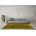 thumbnail image 3 of Ahgly Company Indoor Square Abstract Yellow Modern Area Rugs, 4' Square, 3 of 4