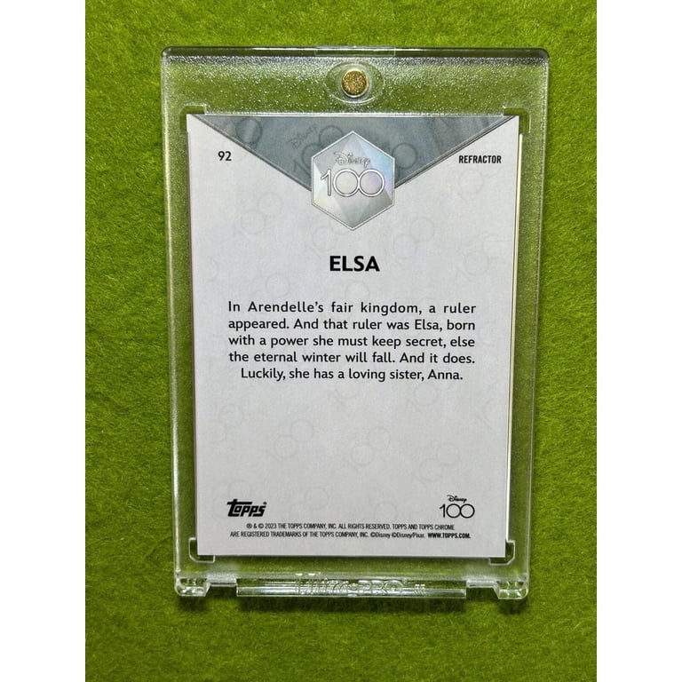 ELSA from FROZEN Disney 100 REFRACTOR CARD 2023 Topps Chrome