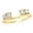 Yellow, variant on White Natural Diamond Four Stone Solitaire Enhancer Ring in 14k Yellow Gold (0.2 Cttw)