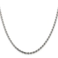 thumbnail image 2 of 925 Sterling Silver Rope Chain Styles Necklace 2.75 mm Diamond-cut 20 inch, 2 of 4