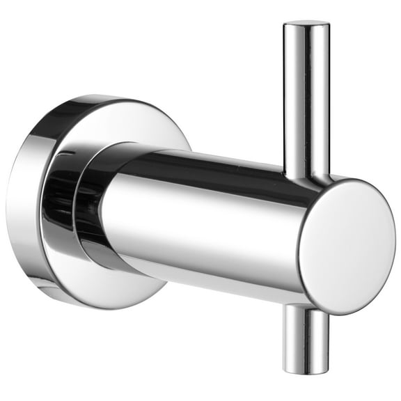 ECKOREA® Polished Chrome Robe & Towel Hook ECK-310O, Durable Zinc Alloy, Wall-Mounted, Screw-in