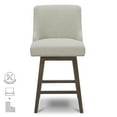 thumbnail image 2 of CHITA 26 inch Fabric Swivel Upholstered Counter Height Bar Stools with Full Back, Set of 2, Linen, 2 of 10