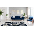 thumbnail image 2 of Trio Flotsom Navy Ivory Area Rug 8X10 Transitional Contemporary Design, 2 of 5