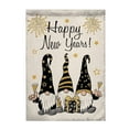 thumbnail image 2 of Happy New Year Garden Flags 12x18 Double Sided Burlap, Winter Welcome New Year's Holiday Sign Small Flag Yard Outdoor Decor(A), 2 of 7
