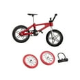 thumbnail image 1 of Yinanstore Jouets Vélo pour Doigts Mini Jouet pour Doigts Jouets de Coordination Oeil-Main avec Roues et Verrou Cadeau de Fête Modèle Miniature Créatif Rouge, 1 of 8