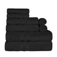 thumbnail image 2 of Superior Ultra Soft Cotton Solid 8-Piece Towel Sets, Black, 2 of 8