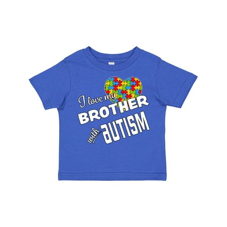 

Inktastic I Love My Brother with Autism Gift Toddler Boy or Toddler Girl T-Shirt