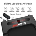 thumbnail image 4 of FYC 2.5HP Under Desk Treadmill 2 in 1 Folding Treadmill for Home Office, Foldable Treadmill Compact Electric Walking Running Machine w/ Remote Control & LED Display, Walking Running Jogging (Red), 4 of 7