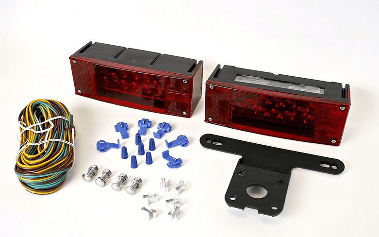 RV Boat SUV Flatbed Jeep MaxxHaul 80685 Universal Square 12V Combination 38 LED Signal Tail Light Regular Vans For Truck Trailer 2 Pack 