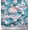 Turquoise Blue, variant on Soimoi Green Cotton Duck Fabric Leaves & Ranunculus Floral Print Fabric by Yard 42 Inch Wide