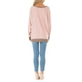 thumbnail image 4 of Pull à Manches Longues Col Rond Patchwork Color Block pour Femmes, 4 of 5
