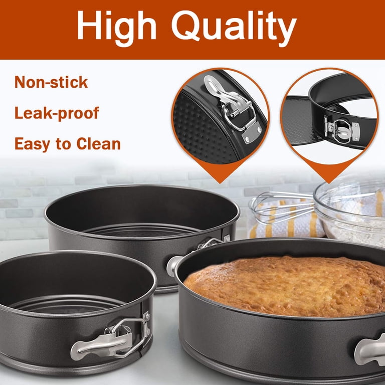 Garitin 3-Piece Round Springform Cake Pan Set photo 4
