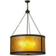 thumbnail image 2 of Meyda 157853 32 in. Smythe Craftsman Amber Mica Pendant, Oil Rubbed Bronze & Amber Mica, 2 of 5