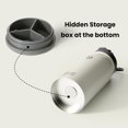 thumbnail image 3 of BOTTLE BOTTLE 16 oz sports water bottle stainless steel insulated kids water bottle with straw and pills holder for gifts and school gray, 3 of 6