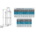 thumbnail image 2 of Appli Parts APSA-5139 1-1/8 in Suction Line Accumulator for Refrigeration Systems R22,R134a,R404A,R507 Maximum pressure 478 psi Temperature between 14 F and 266 F, 2 of 2