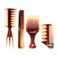 thumbnail image 2 of Fiudx Juego de Peines para El Cabello, Kit Profesional de Peinado, Diseño Flexible Anticalor, Peine de Dientes Finos y Anchos, Ideal para Teñir y Seccionar, para Uso En Peluquería o En Casa, Perfecto, 2 of 2