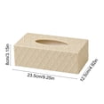 thumbnail image 3 of Linnome Large Faux Wicker Tissue Box Cover Desktop Napkin Storage Organizer Rectangular Paper Holder for Dining Table Bedroom Living Room Countertop, 3 of 6