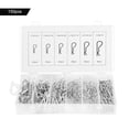 thumbnail image 2 of Cotter Pin Assortment, 150pcs R Cotter Pin Assortment Kit, Metal Tractor Pin Clips Heavy Duty Hitch Pin, Hitch Clips Pins, 2 of 8