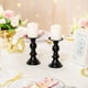thumbnail image 4 of Juego de 2 candelabros de metal plateado, candelabros para centros de mesa de bodas, adecuados para decoración con velas de 50 mm, ideales para eventos especiales de bodas, 4 of 5